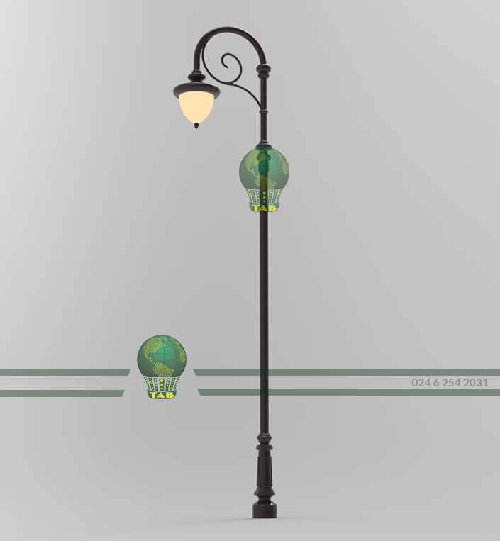 Trụ đèn sân vườn Châu Âu 5 mét TAB BG41-5180